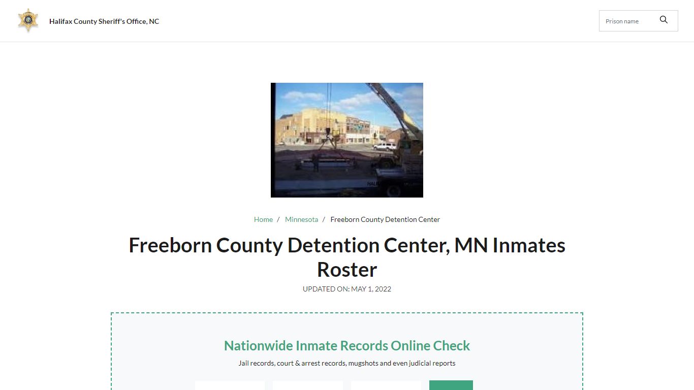 Freeborn County Detention Center, MN Jail Roster, Name Search